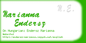 marianna endersz business card